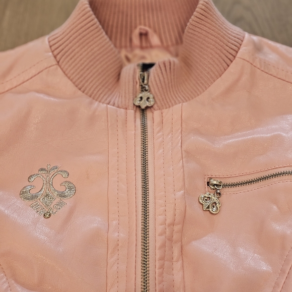 Pink Leather Dereon 1XL Jacket - Picture 9 of 12